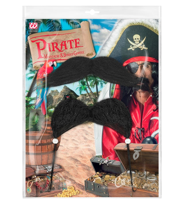 Pirate Moustache & Beaded Goatee