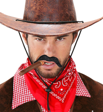 Set Of 6 Cowboy Moustaches