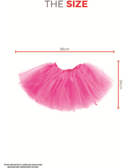 Adult Tutu Underskirt Fuchsia Hot Pink 4 Layers 30cm Long 5