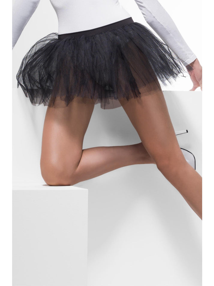 Tutu Underskirt Black 4 Layers 30cm Long Adult Costume Accessory 1