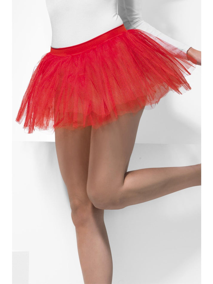 Tutu Underskirt Red 4 Layers 30cm Long Adult Costume Accessory 1