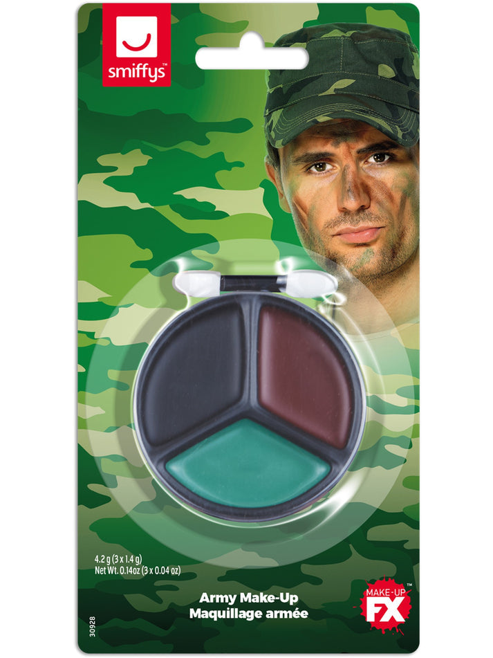 Army Camouflage Kit 3 Colours Make Up Applicator 1