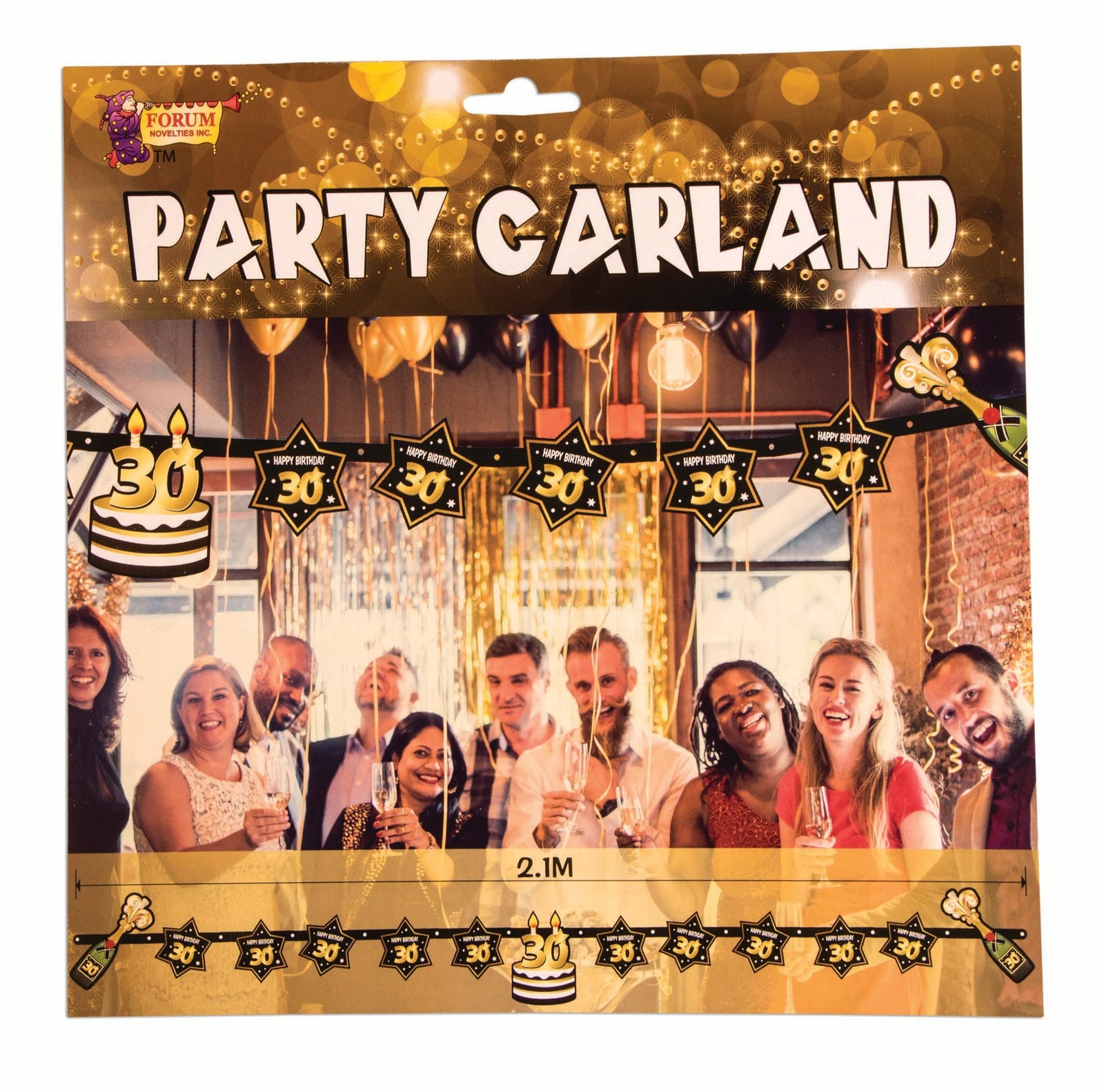 30th Birthday Party Garland Milestone Decoration 2.1m Banner 1