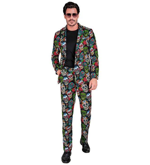 Dia De Los Muertos Party Fashion Suit  Jacket, Pants 