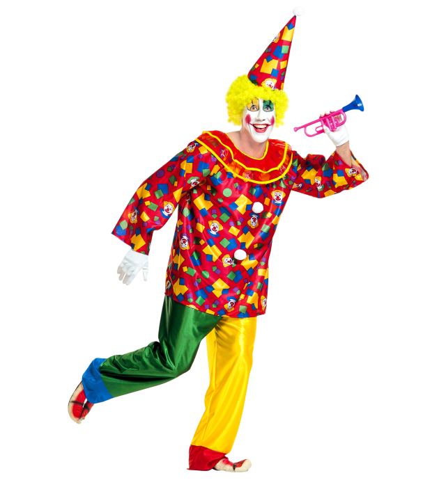 Funny Clown  Coat With Collar, Pants, Hat 