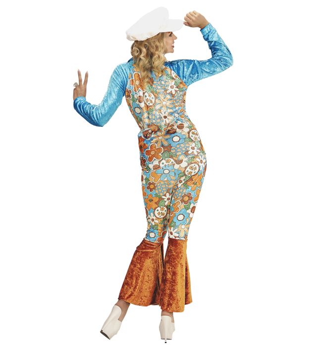 Hippie Woman Velvet  Shirt Withvest And Belt, Pants, Hat 
