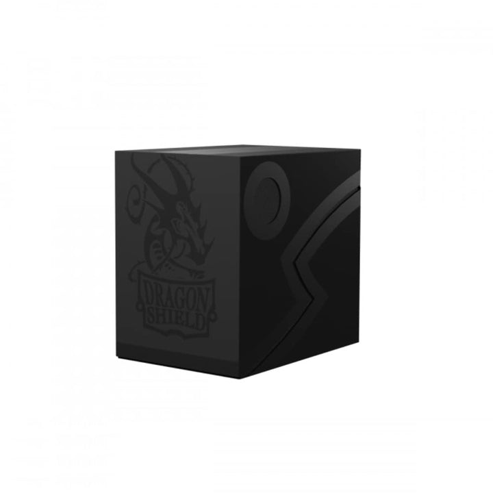 Arcane Tinmen Dragon Shield Card Deck Box – Double Shell: Shadow Black/Black – Sturdy TCG, OCG Card Storage – Compatible with Pokemon Yugioh Commander and MTG Magic: The Gathering Cards (AT-30624)