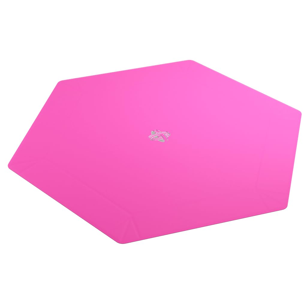 Magnetic Dice Tray Hexagonal Black Pink Gaming Accessory by Gamegenic 1