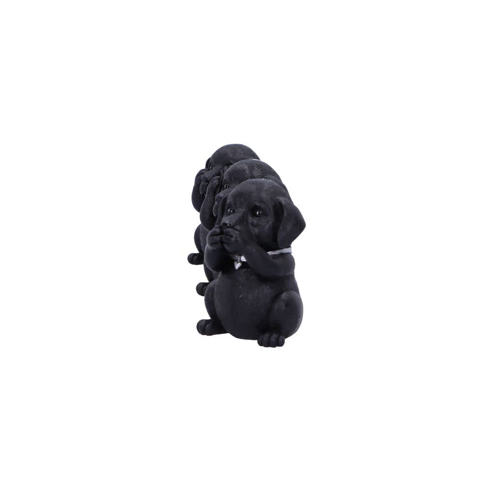 Three Wise Labradors 8.5cm Resin Decoration Statue 3