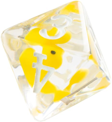 Gamegenic Embraced Series RPG Dice Set | Set of 7 Dice in a Variety of Sizes Designed for Roleplaying Games | Premium Quality Resin Dice with Unique Thematic Rubber Duck Design | Made by Gamegenic 3