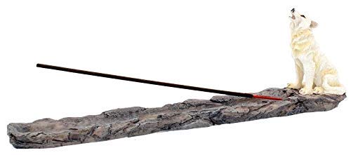 Wolf Call IHowling White Incense Holder 27.8cm 4