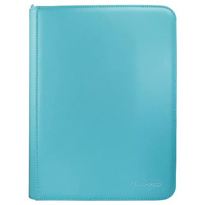 Ultra PRO - Vivid 9-Pocket Zippered PRO-Binder: (Light Blue) - Protect Up to 360 Collectible Trading Cards, Sports Cards or Valuable Gaming Cards, Ultimate card Protection 1