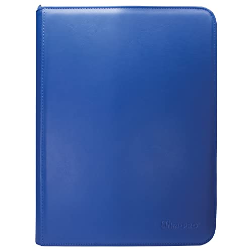 Vivid 9 Pocket Zippered PRO Binder Blue Card Sleeve by Ultra Pro 1