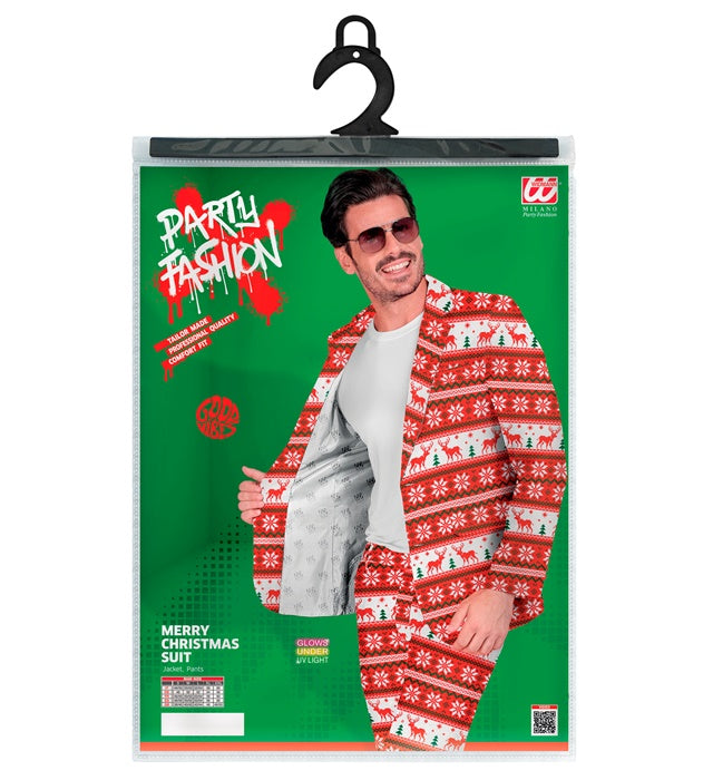 Merry Christmas Party Fashion Suit  Jacket, Pants 
