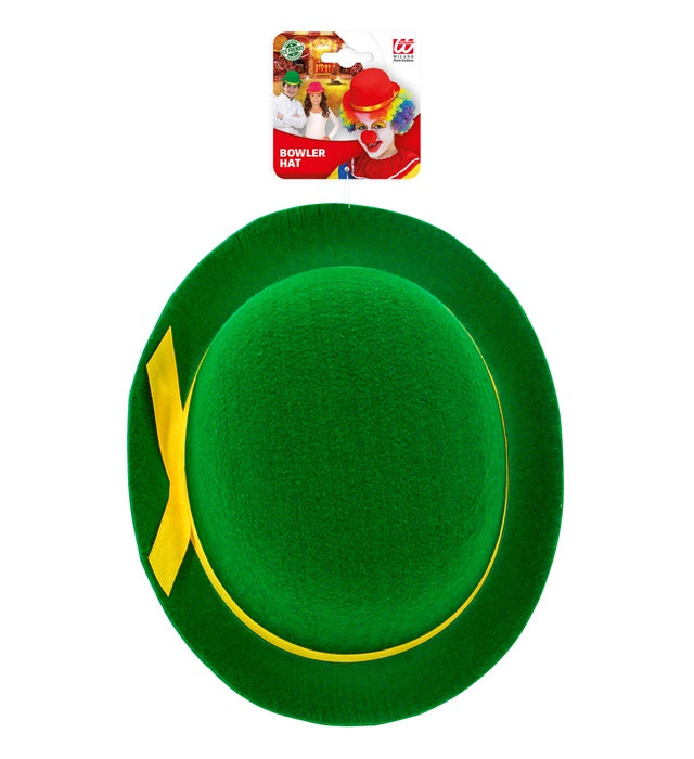 Green Bowler Hat Felt
