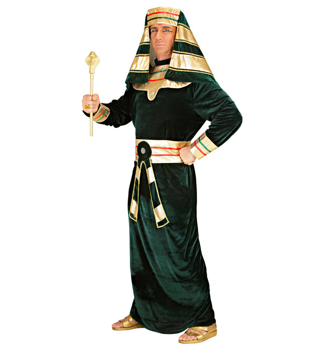 Pharaoh  Robe With Collar, Belt, Headpiece 