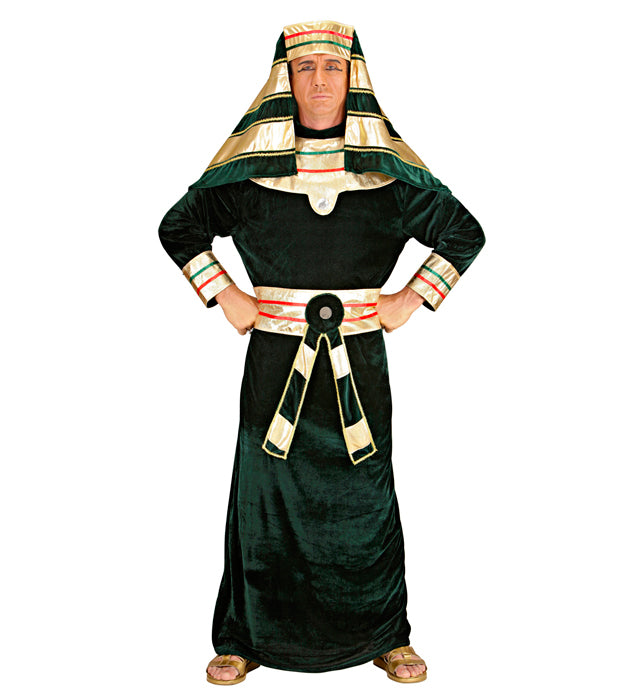 Pharaoh  Robe With Collar, Belt, Headpiece 