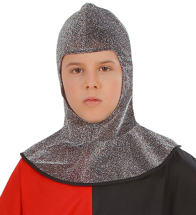Medieval Warrior Hood Metallic