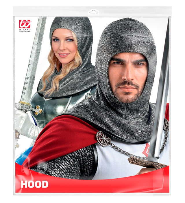 Medieval Warrior Hood Metallic