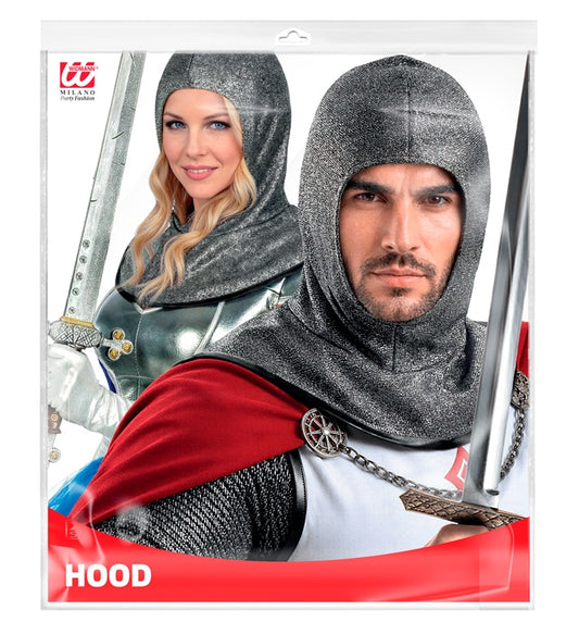 Medieval Warrior Hood Metallic