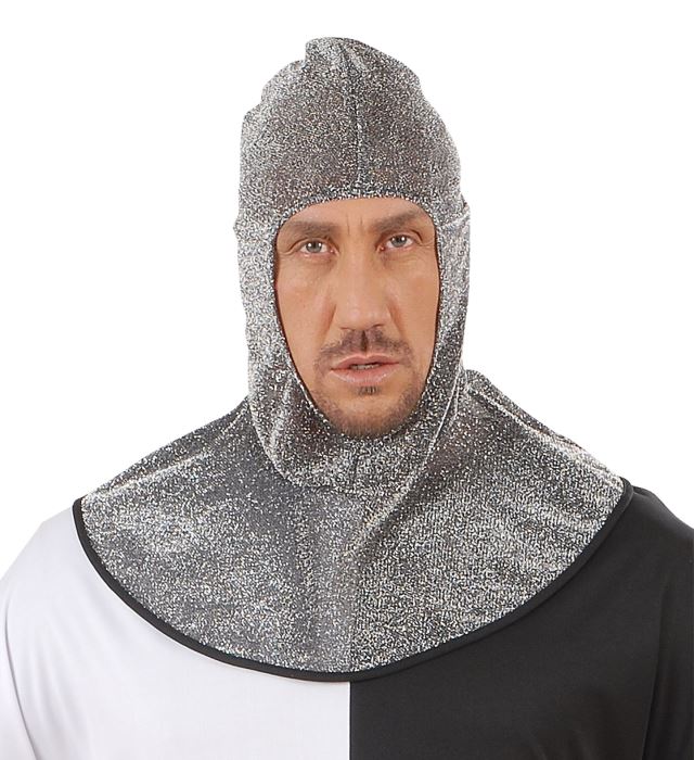 Medieval Warrior Hood Metallic