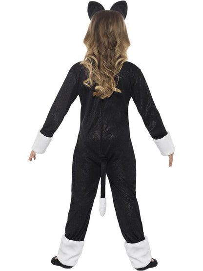 Cool Cat Kids Costume Jumpsuit and Cat Ears 3