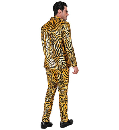 Gold Animalier Party Fashion Suit  Jacket, Pants 