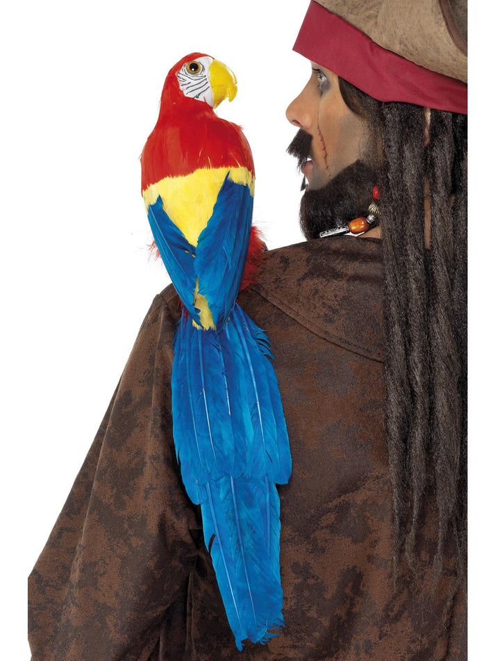 Parrot 50cm 20in Adult Multi-Coloured Elastic Holder Pirate Costume Accessory