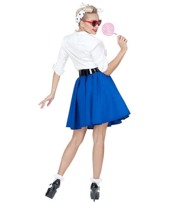 Blue Rock 'N' Roll Skirt