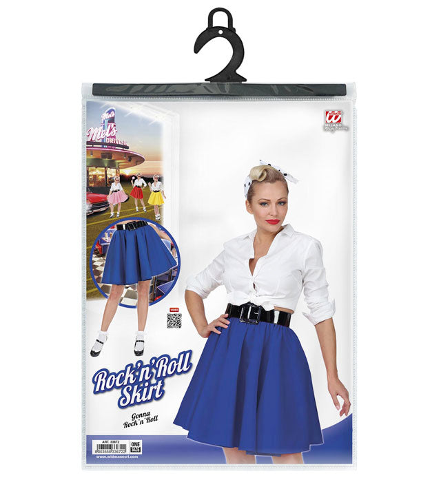 Blue Rock 'N' Roll Skirt