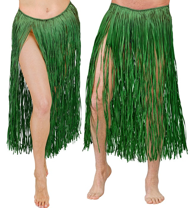 Green Raffia Hula Skirt 80 Cm