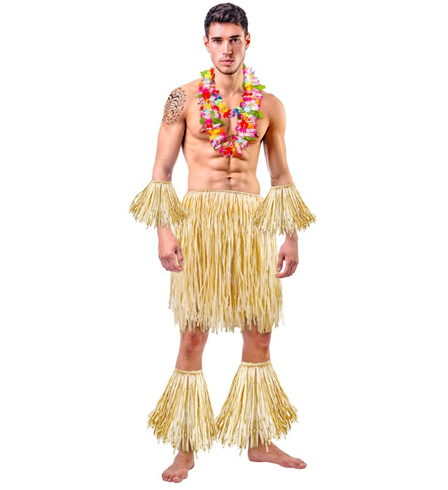 Hula / Maori / Zulu  Raffia Skirt, Armpieces, Legpieces 