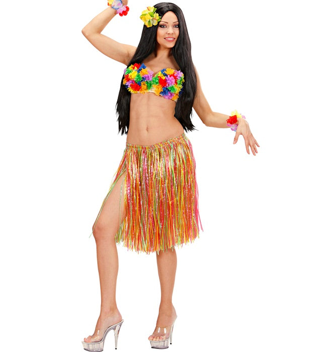 Multicolor Hula Skirt Abt. 55 Cm