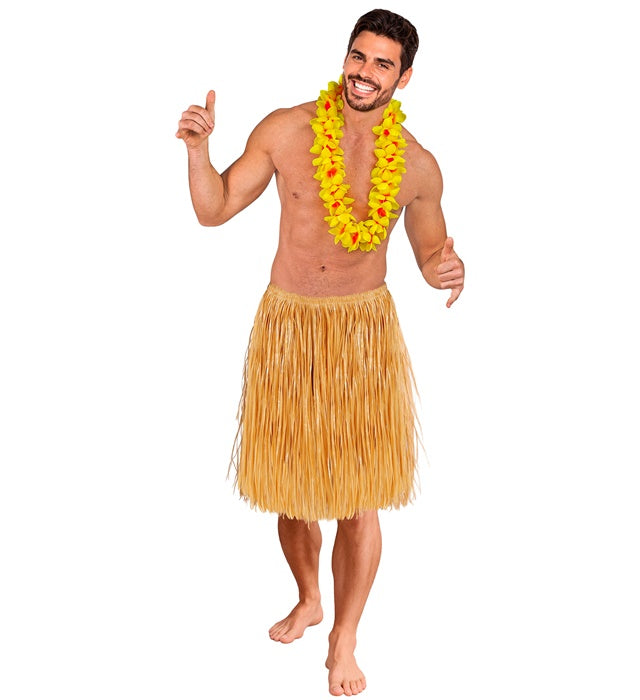 Hula Skirt Straw Color 55 Cm