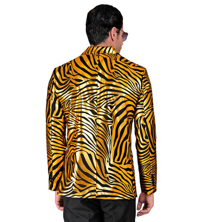 Gold Animalier Party Fashion Jacket  Jacket 