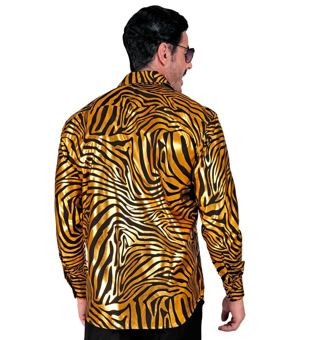 Gold Animalier Party Fashion Shirt  Shirt 