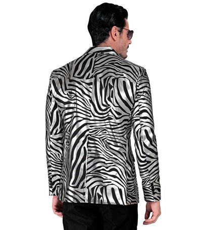Silver Animalier Party Fashion Jacket  Jacket 