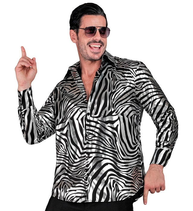 Silver Animalier Party Fashion Shirt  Shirt 