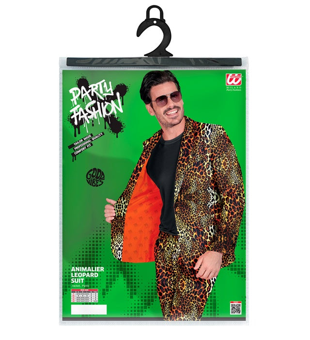 Leopard Animalier Party Fashion Suit  Jacket, Pants 