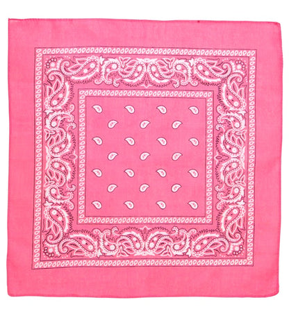 Pink Bandana 55X55 Cm - 100% Cotton