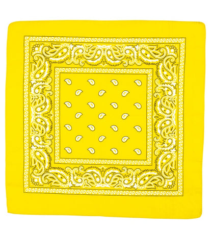 Yellow Bandana 55X55 Cm - 100% Cotton