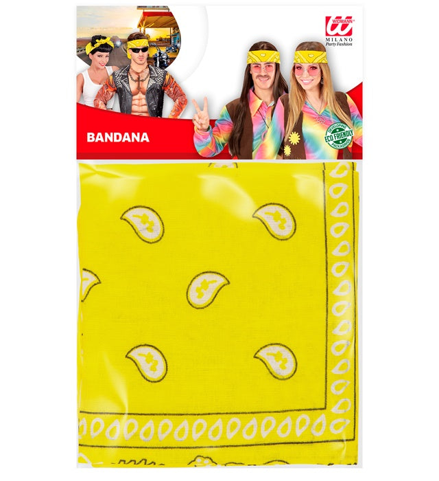 Yellow Bandana 55X55 Cm - 100% Cotton