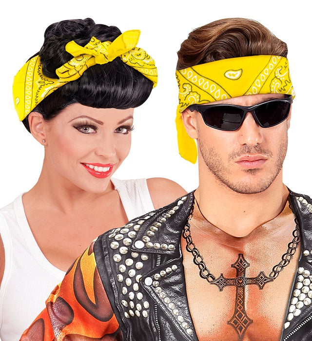 Yellow Bandana 55X55 Cm - 100% Cotton
