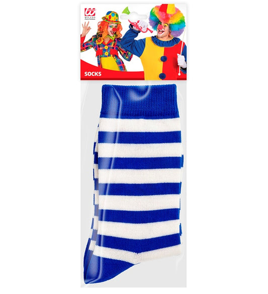 Striped Socks Blue-White