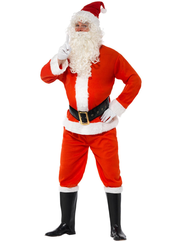 Santa Costume Jacket Trousers Hat Belt Gloves and Bootcovers