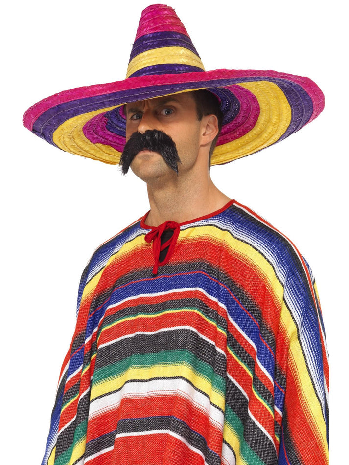 Large Multi Colured Sombrero Adult Mexican Costume Accessory 1