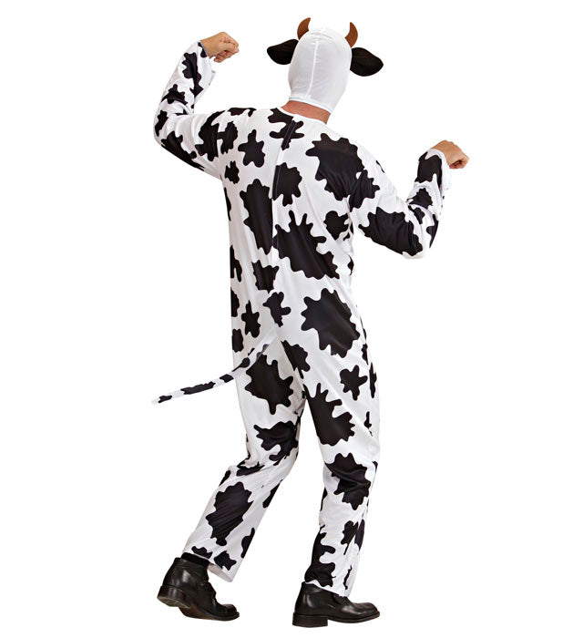 Funny Cow  Jumpsuit With Nipples, Headpiece With Horns 