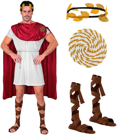 Spartacus  Tunic, Belt, Cape, Sandals, Laurel Headwreath 