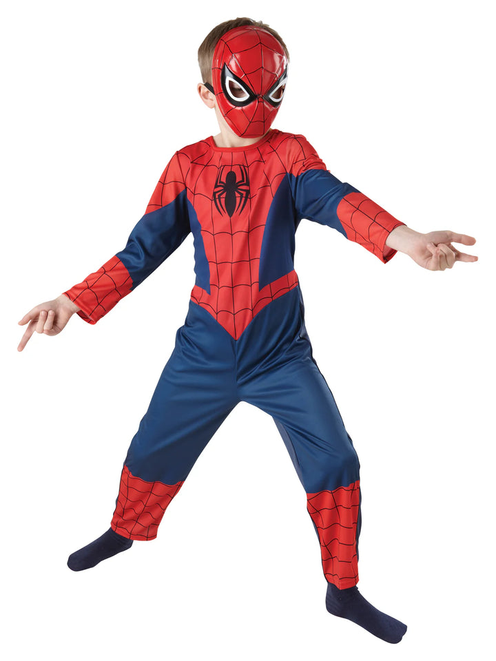 Spiderman 1/2 Face Molded Plastic Mask for Kids