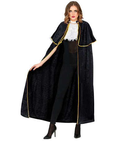 Venetian Cape With Jabot Velvet - 142 Cm